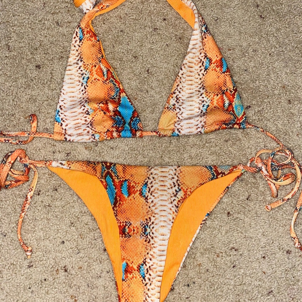 SHEIN snake skin swimsuit
